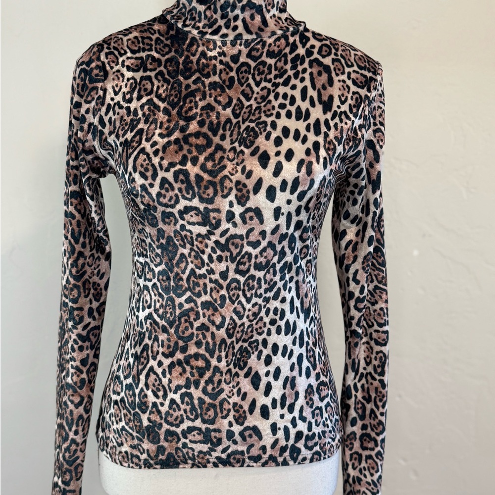 Nasty Gal Leopard Print Long Sleeve Top - Mob Wife Y2K Bold Glam